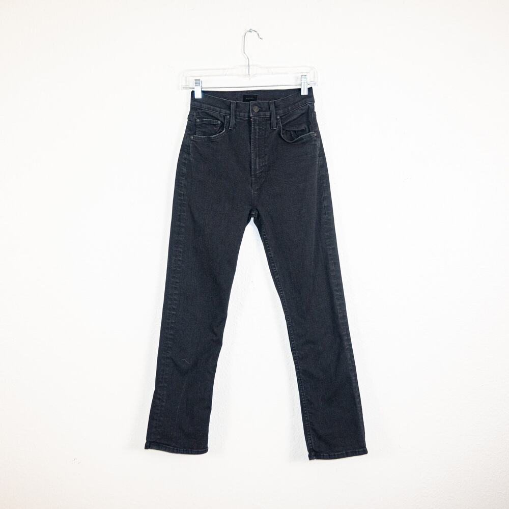 Mother Denim High Waisted Rider Ankle Jeans Black Not Guilty Sz 25 - Picture 5 of 12